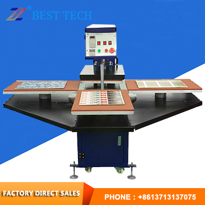 Pneumatic four-station heat press machine