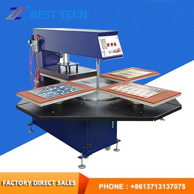 Pneumatic four-station heat press machine Pneumatic four-station heat press machine