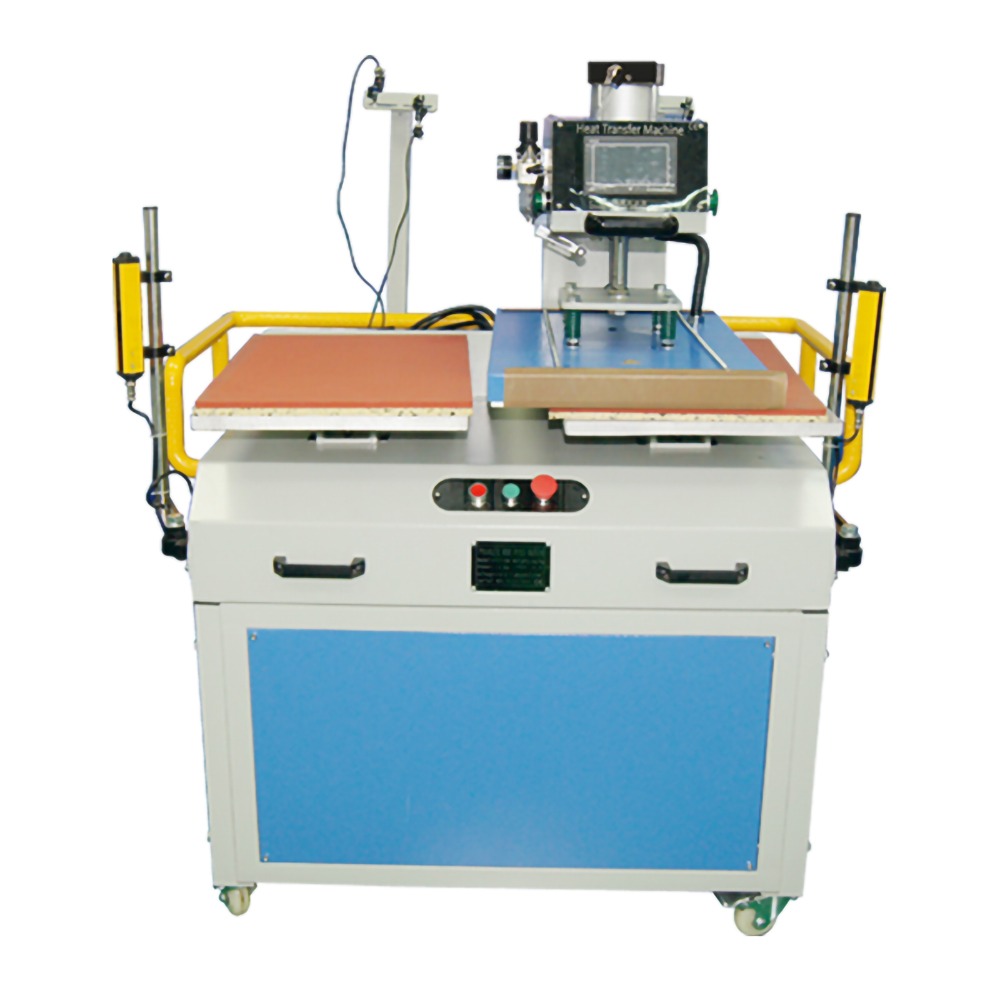 Automatic Electric Dual Station Heat Press Machine with Safety Light Curtain for Apparel Production