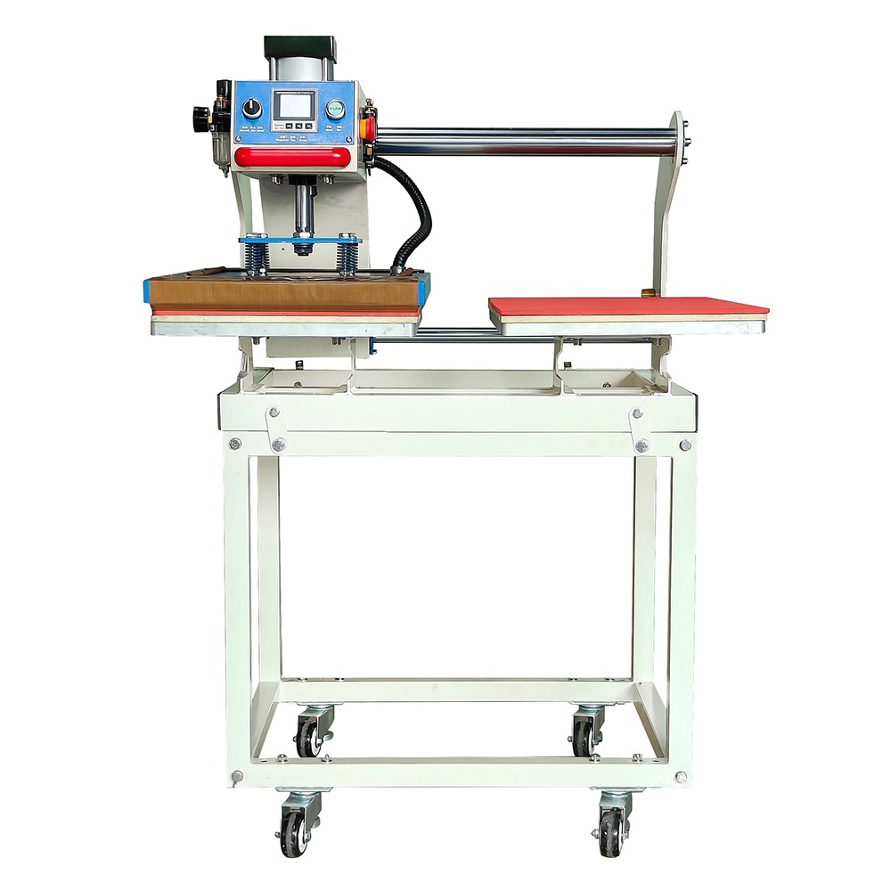 Pneumatic Slide-Up Dual Station T-Shirt Heat Press Machine for High-Output Garment Printing ZS-QT